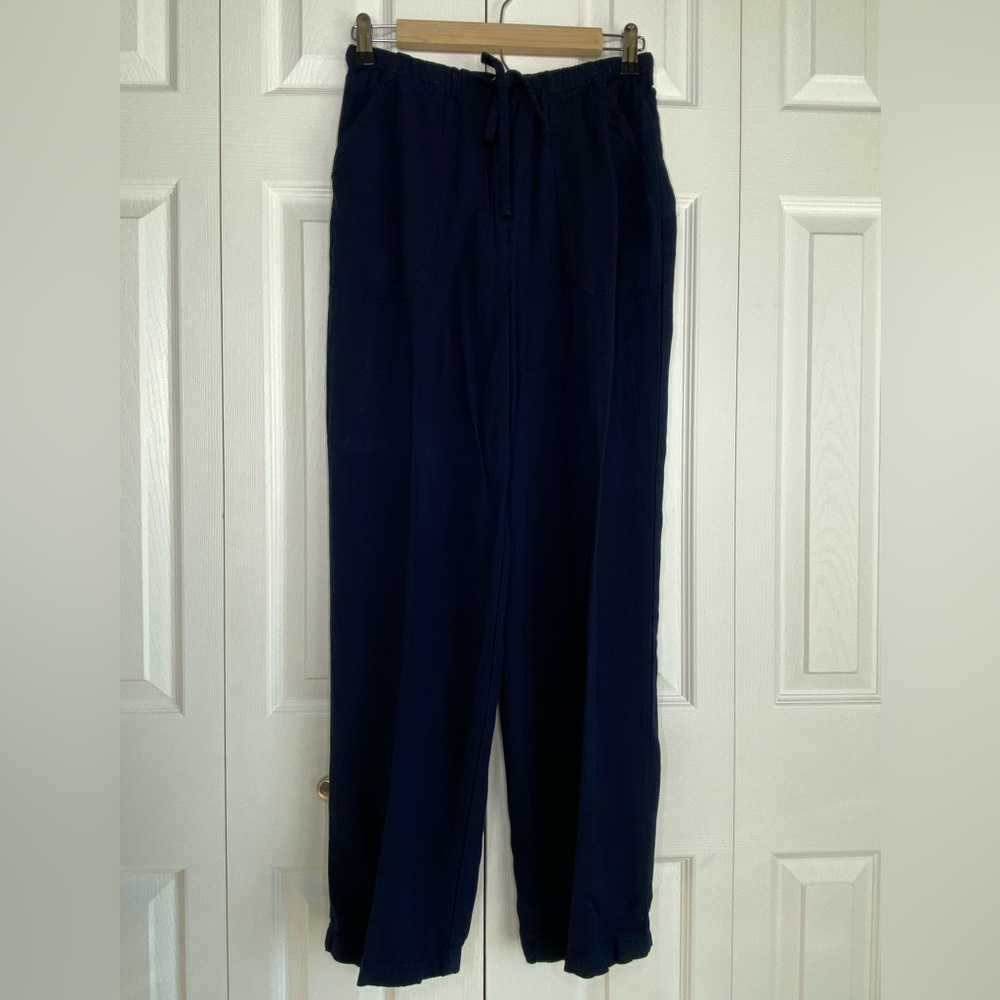 Jaclyn Smith Sport Pants Lounge 100% Rayon Elastic Waist Zip and Button Sz Small